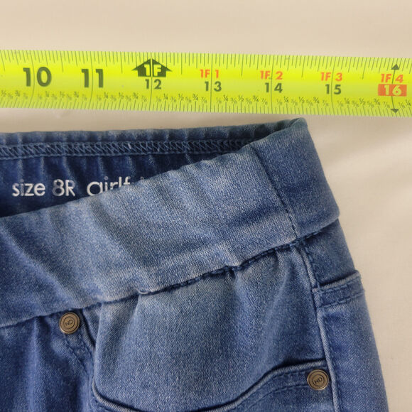 New Directions Jeans Womens 8 Blue Mid Rise Embroidered Girlfriend Pull On Denim - Picture 4 of 16